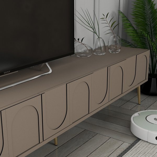 Lyon TV-stativ - Brun/svart Lyon TV-stativ - Brun/svart