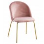 Giovani velvet stol - Rosa/Messing Giovani velvet stol - Rosa/Messing