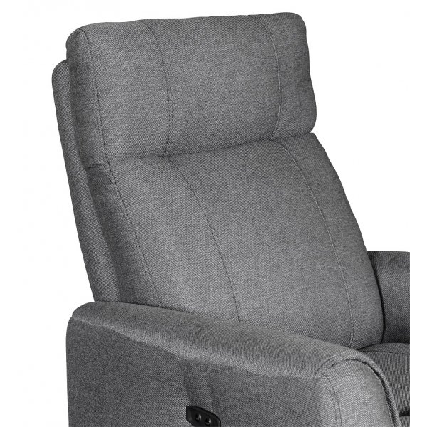 Enjoy Elof El-Recliner - Lenestol i grått stoff Enjoy Elof El-Recliner - Lenestol i grått stoff