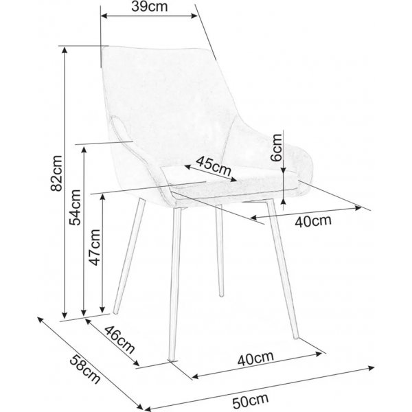 Albi stol - Rosa Albi stol - Rosa