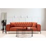 Siesta Capitone 3-seters sofa - Oransje