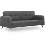 Sandbck 2-seters sovesofa - Antrasitt/sort