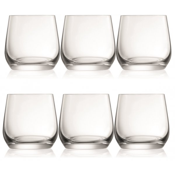 Sontell wiskeyglass i krystall - 6 stk