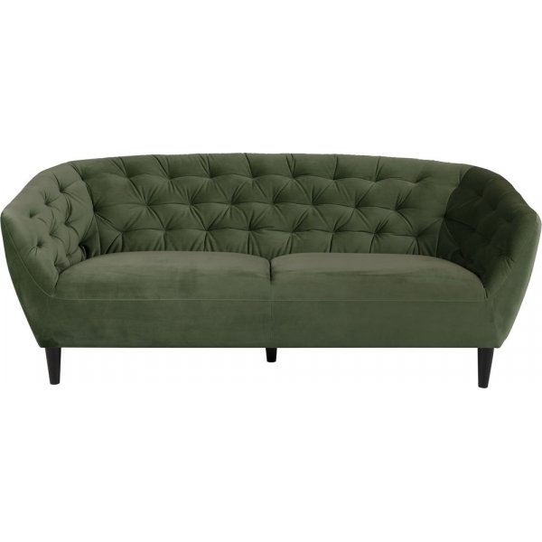 Felicia 3-seters sofa - Skogsgr�nn (Fl�yel)