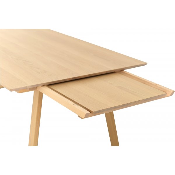 Tanum spisebord 220-320x100 cm - Hvitpigmentert eik Tanum spisebord 220-320x100 cm - Hvitpigmentert eik