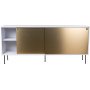 Volume sidebord 178 cm - Hvit/messing