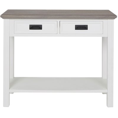 Malou avlastningsbord 99,5x 40 cm - Hvit/brungrå