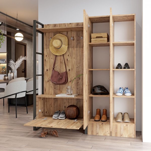 Metal gangmøbel 17 - Furu Metal gangmøbel 17 - Furu