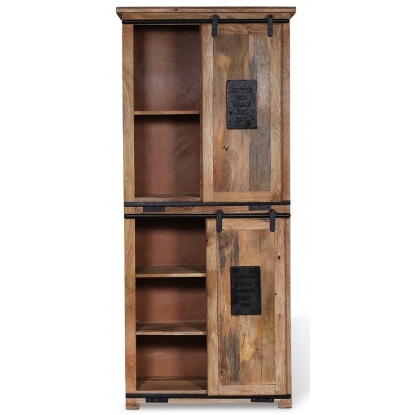 WoodCraft skap med skyved�rer - Vintage/mango