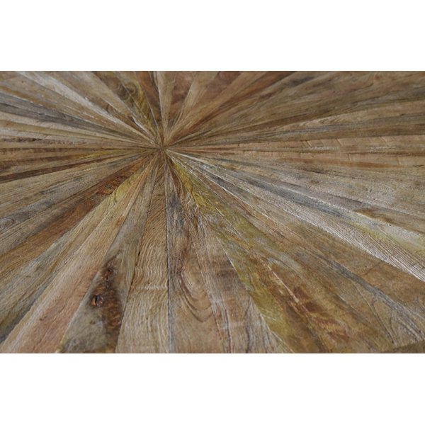 Palma rundt spisebord 140 cm - Resirkulert drivved + Treolje til mbler