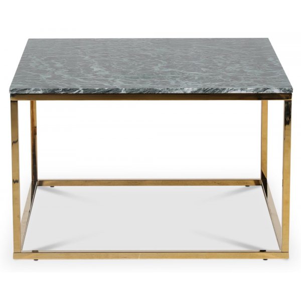 Accent stuebord 75 - Grønn marmor / Blank messing Accent stuebord 75 - Grønn marmor / Blank messing