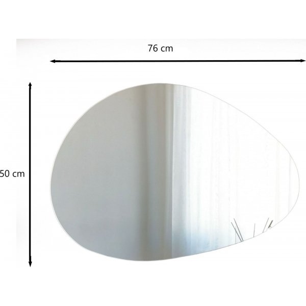 Porto speil, 76x50 cm - Svart