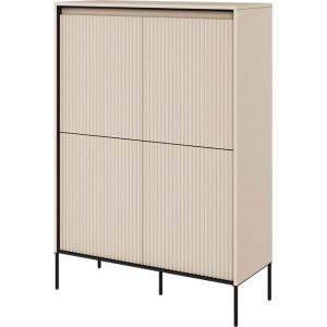 Trendskap H140 cm - Beige/svart