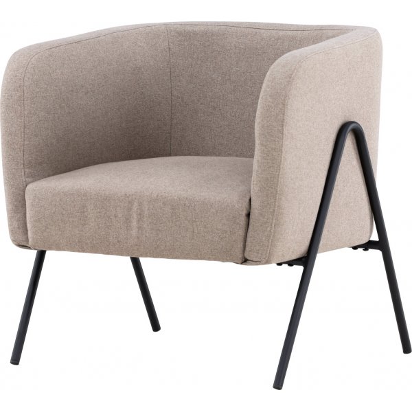 Rika lenestol - Beige/Sort Rika lenestol - Beige/Sort