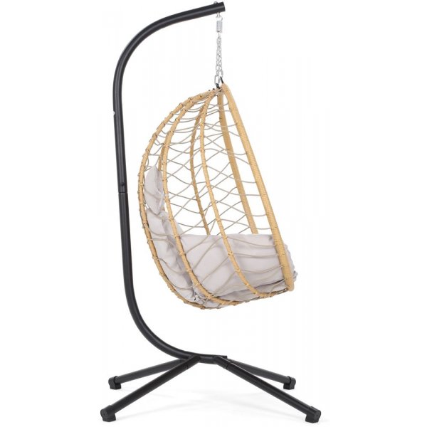 Hengestol Lugo - Svart/beige Hengestol Lugo - Svart/beige