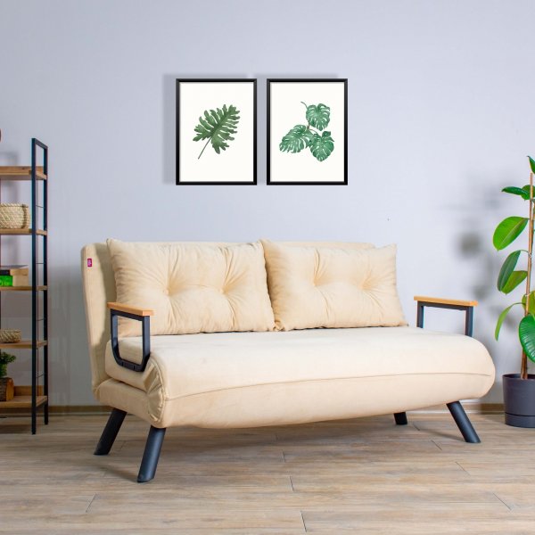 Sando 2-seters sovesofa - Cream