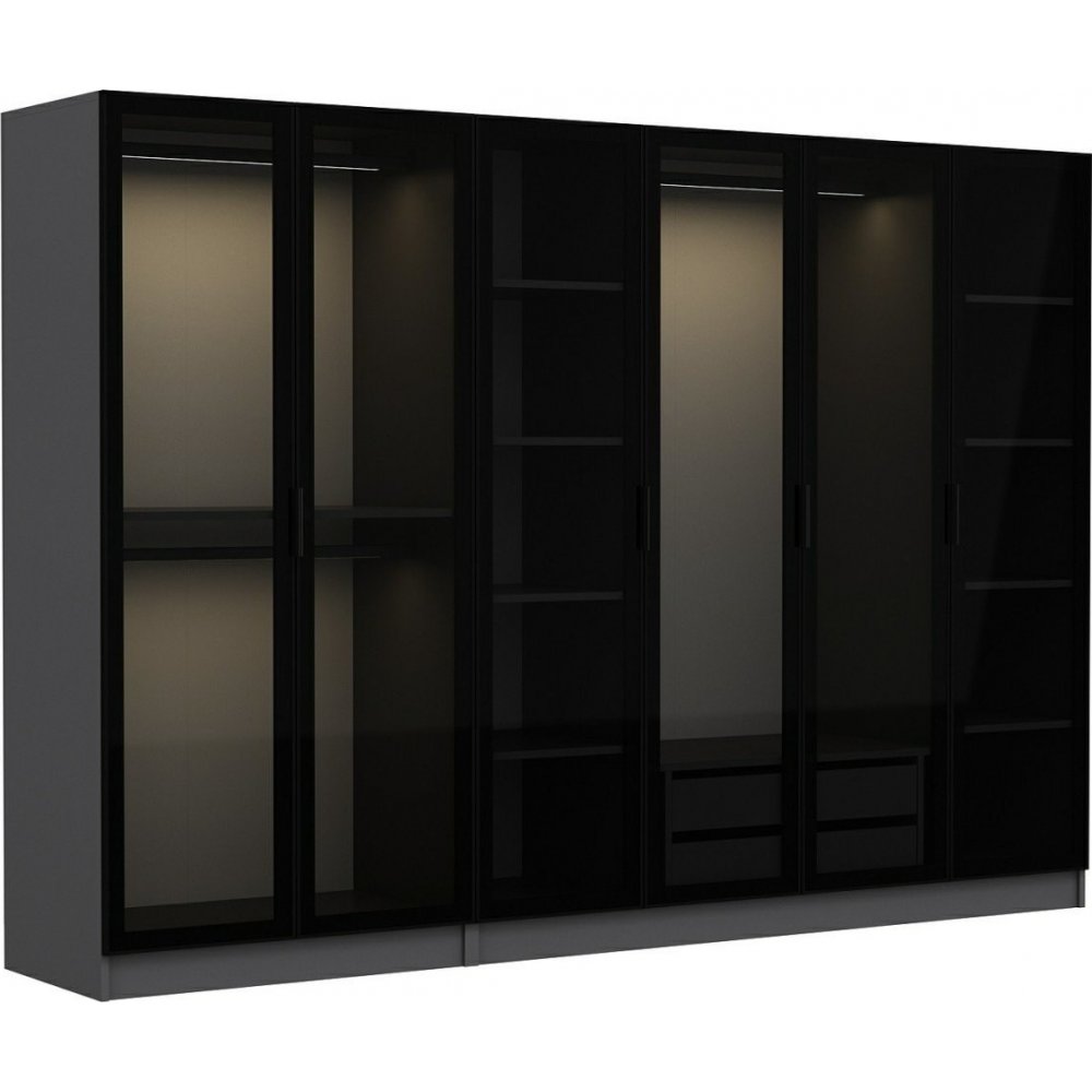 Cavolo garderobeskap 270 x 52 x 210 cm, variant A - Antrasitt - Garderober