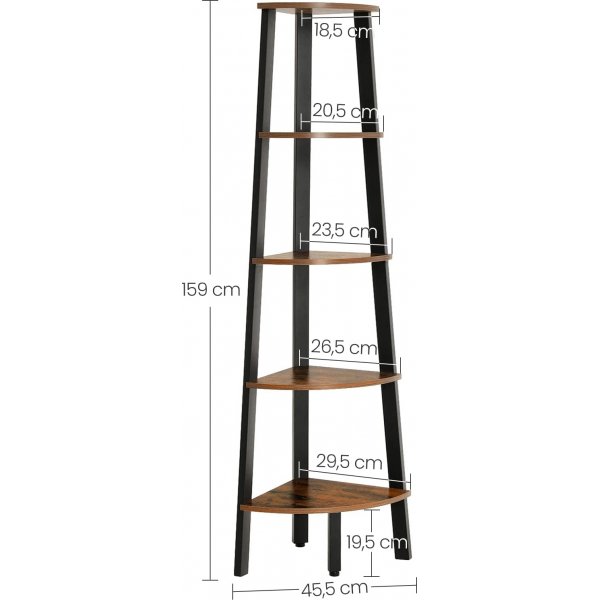 Nilla hjørnehylle 159 cm - Gull Nilla hjørnehylle 159 cm - Gull