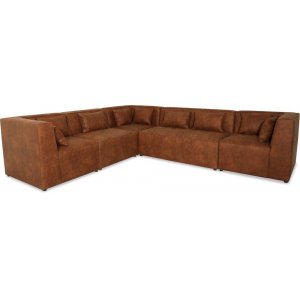 Rovigo byggbar hjrnesofa - Cognac