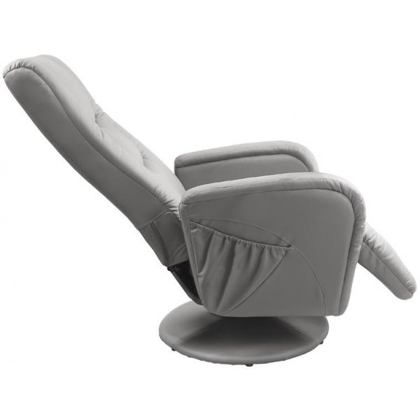 Bibi recliner-lenestol - Grått PU Bibi recliner-lenestol - Grått PU