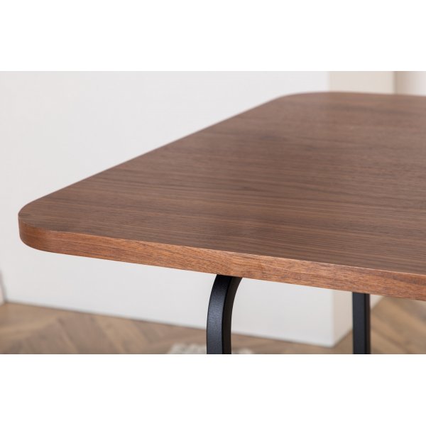 Kotte spisebord, 200 cm - Svart/valnøtt Kotte spisebord, 200 cm - Svart/valnøtt