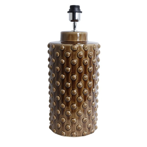 Glass boble lampe sokkel H48 cm - Brun (Blanket)