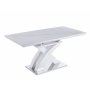 Ingrid spisebord uttrekkbart 120-160 cm - Hvit marmor Ingrid spisebord uttrekkbart 120-160 cm - Hvit marmor