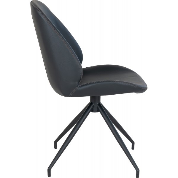 Spisestol svingbar svart PU