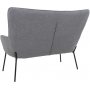 Glasgow 2-seters sofa - Gr / svart