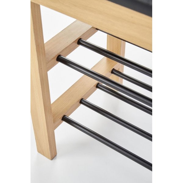 Veronika skohylle - Eik/sort