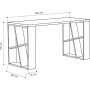 Honey skrivebord - Hvit/mrk eik