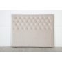 Furudal sengegavl 160 cm - Beige flyel