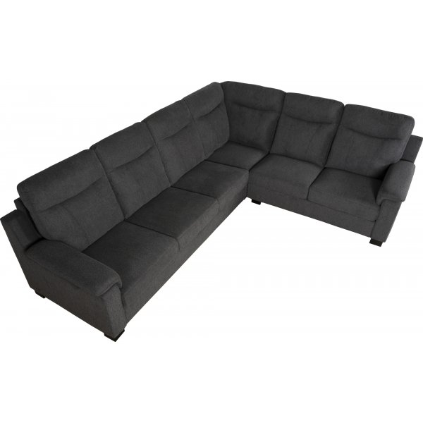 Salem hjørnesofa i mørkegrå stoff Salem hjørnesofa i mørkegrå stoff
