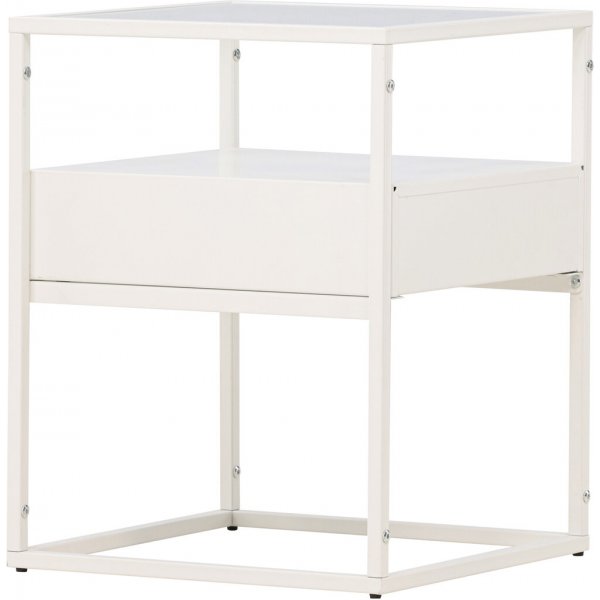 Fortaleza sidebord 40 x 40 cm - Hvit Fortaleza sidebord 40 x 40 cm - Hvit