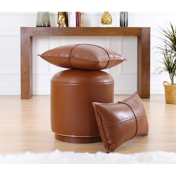 Milotte puff - Mørk brun Milotte puff - Mørk brun