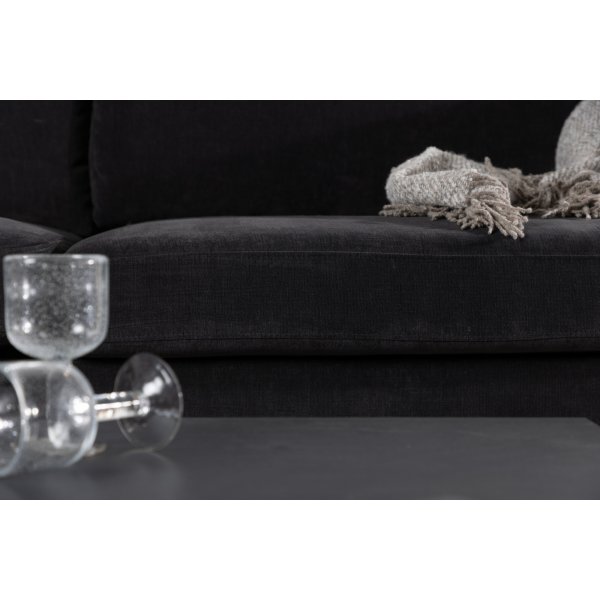 Antibes 2-seters sofa - Sort/Mørkegrå Antibes 2-seters sofa - Sort/Mørkegrå