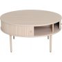 Slide sofabord 90 cm - Hvitpigmentert eik
