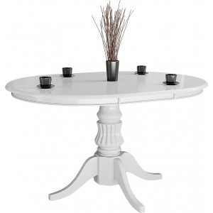 Dana spisebord 90-124 cm - Hvit + Flekkfjerner for mbler