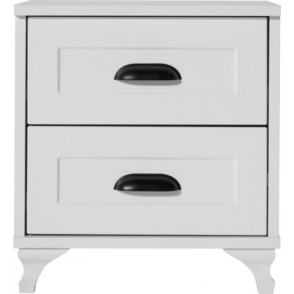 Tuvalle 47 nattbord - Hvit/valntt