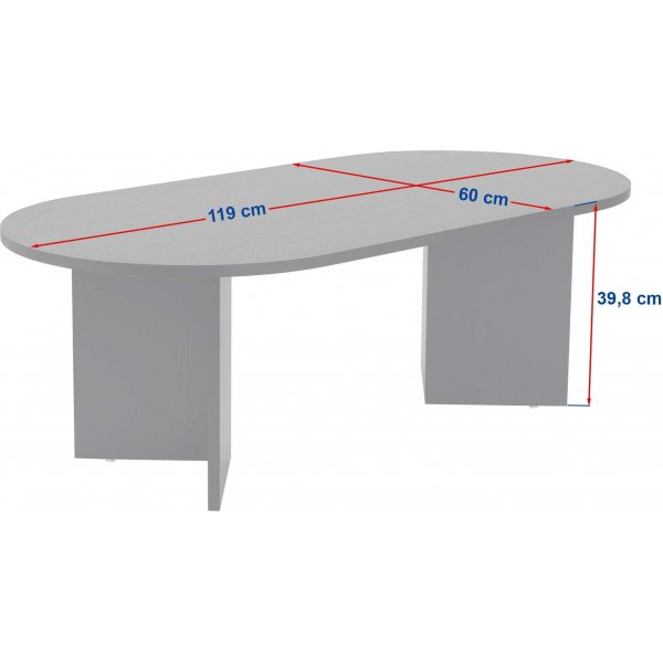 Salongbord Sable Travertin - 119 x 60 cm