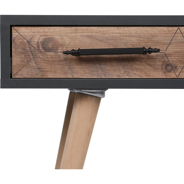 Milano skrivebord - Antrasitt/furu Milano skrivebord - Antrasitt/furu