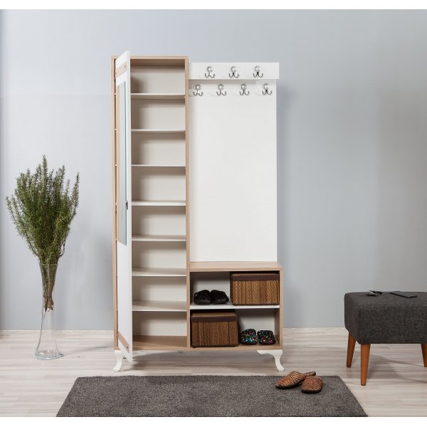 Inci 200 hallmøbler i lys eik Inci 200 hallmøbler i lys eik