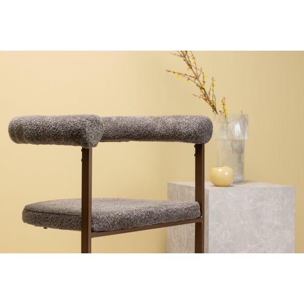 Morgen spisestuestol - Brun boucle Morgen spisestuestol - Brun boucle