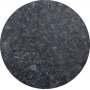 Accent sofabord rund 85 - Sort Granitt / Oljet eik