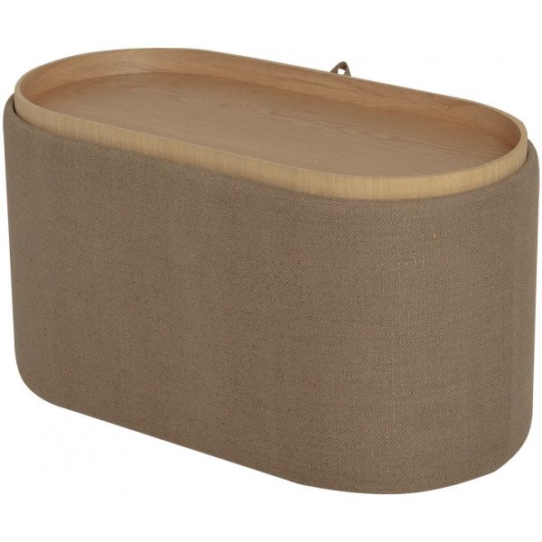 Maiko puff oval - Brun Maiko puff oval - Brun