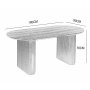 Callum spisebord 180x90 cm - Foliert eik Callum spisebord 180x90 cm - Foliert eik