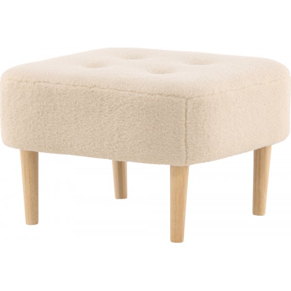 Salina puff - Hvit fleece