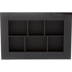 Trivas svart bokhylla vägghängd 90x60 cm Trivas svart bokhylla vägghängd 90x60 cm