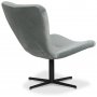 Spekerd designer lenestol - Lysegr (Flyel) / Svart