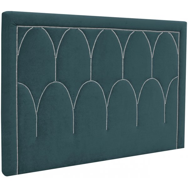 Dalar Sengegavl (Bl sammet) - Valgfri Bredde